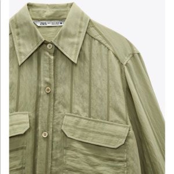 ZARA stripes blouse with pockets - Picture 5 of 5